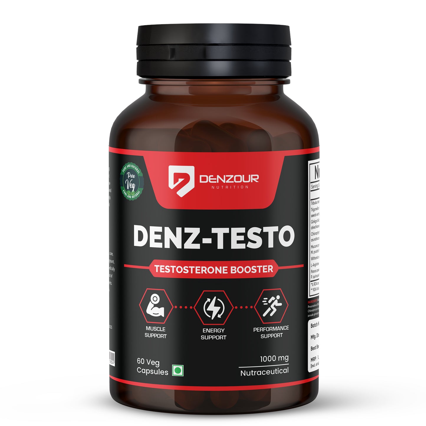 Denzour Nutrition Performance Support with Tribulus – 60 Capsules