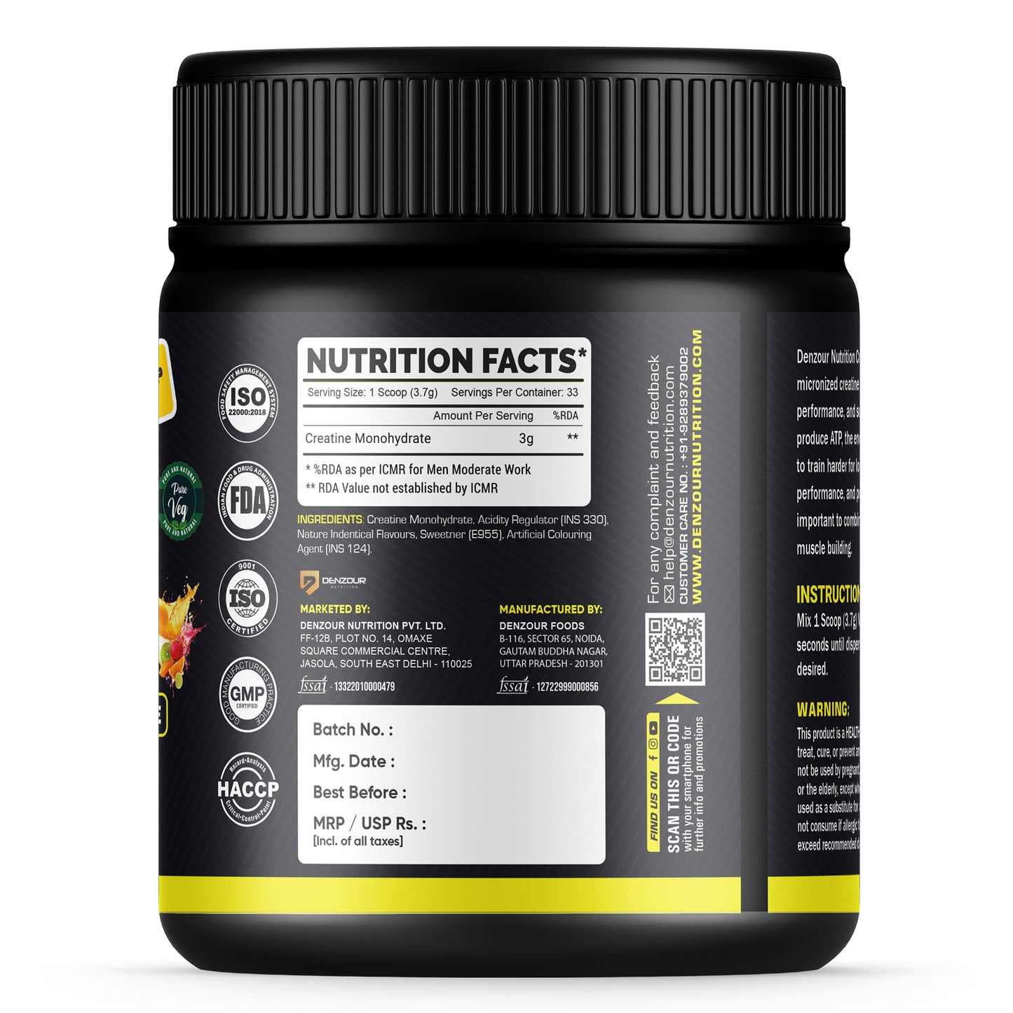 Micronized Creatine Monohydrate - 100g