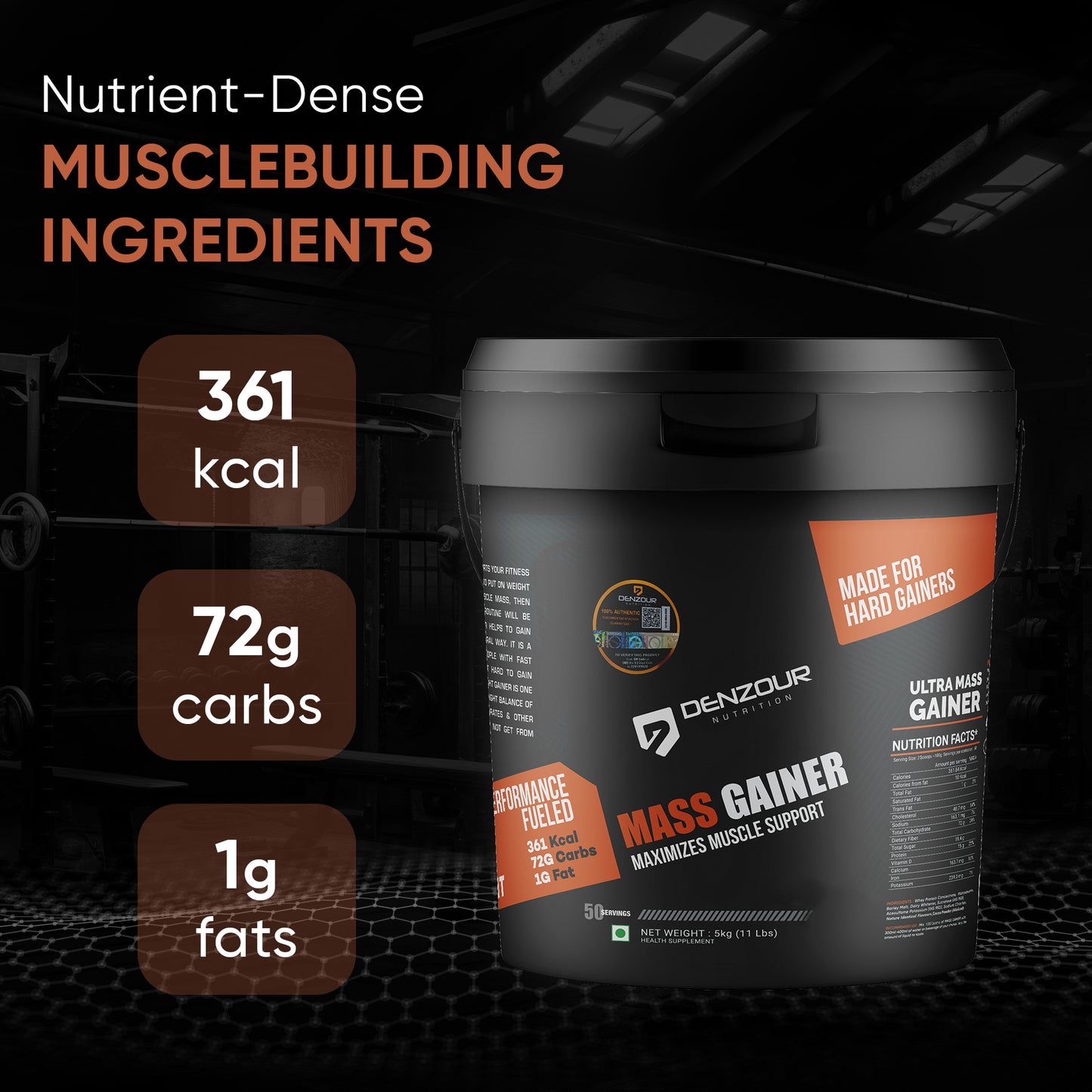 Denzour Mass Gainer - 5Kg
