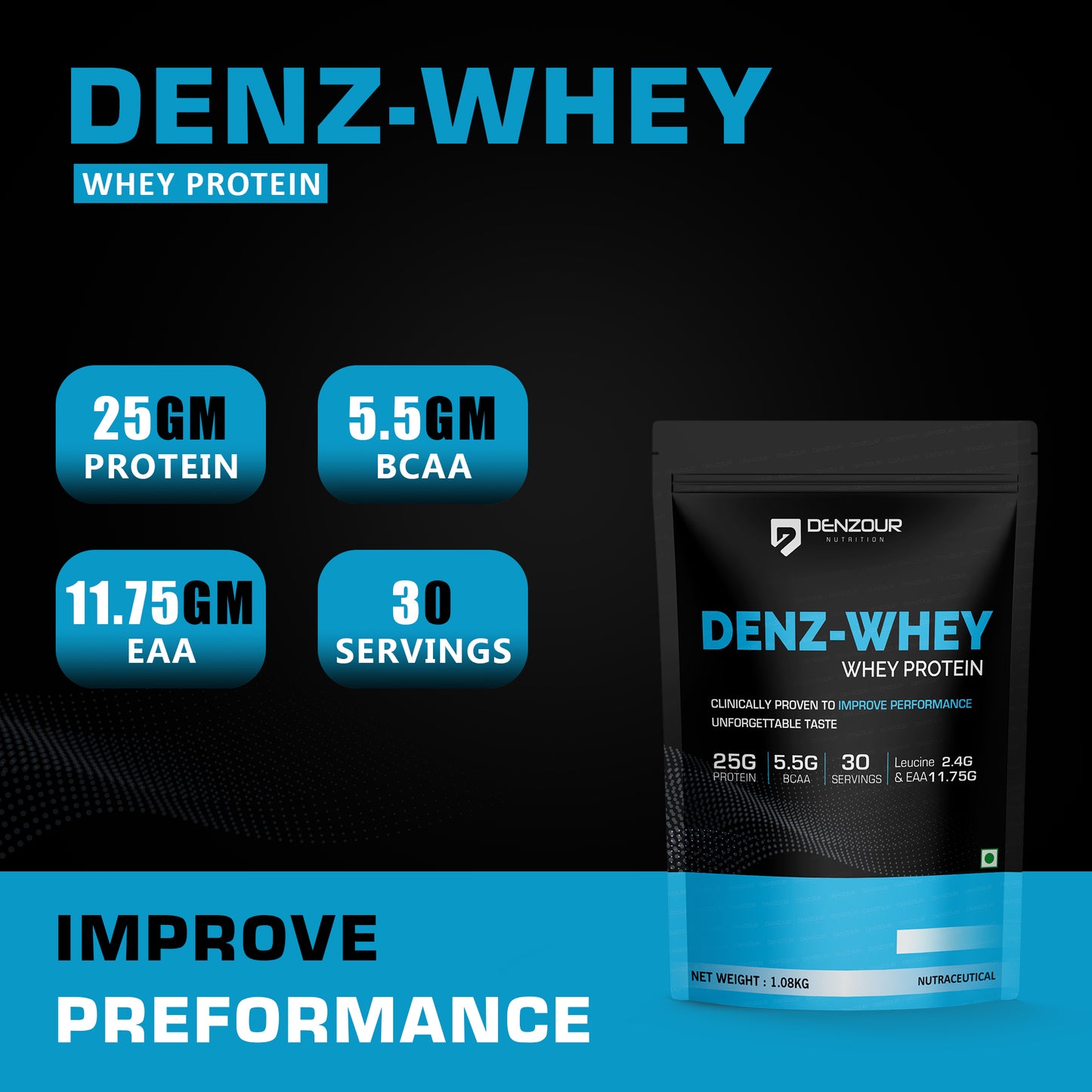 Denz-Whey Protein - 25g