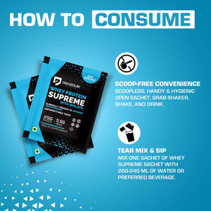 Denzour Whey Protein Supreme- 25g Protein | 2.14kg (4.71 Lb) & Servings 65