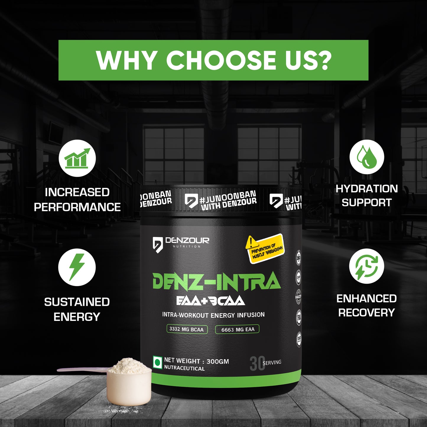 Denz-Intra BCAA+EAA for Better Hydration