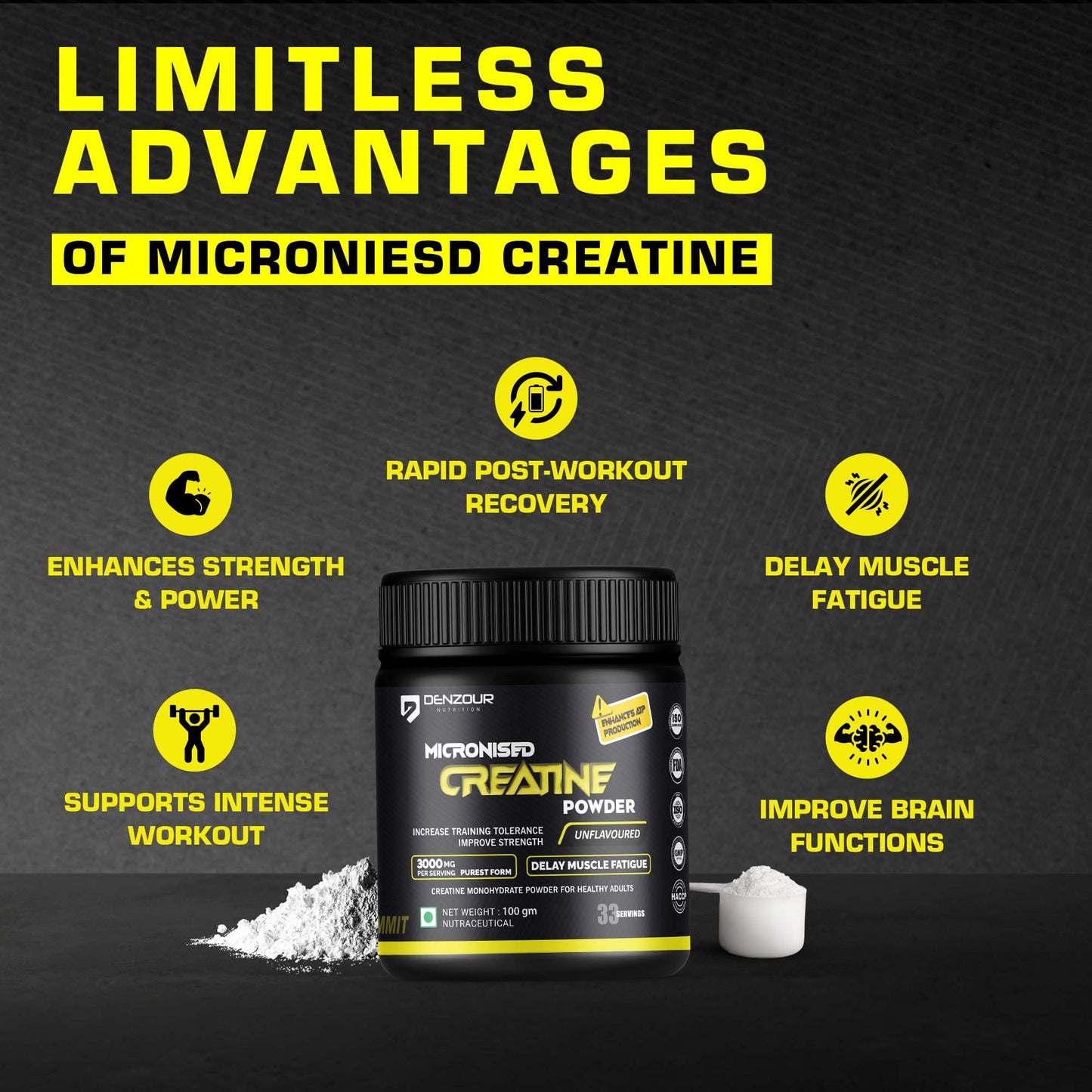 Micronized Creatine Monohydrate - 100g