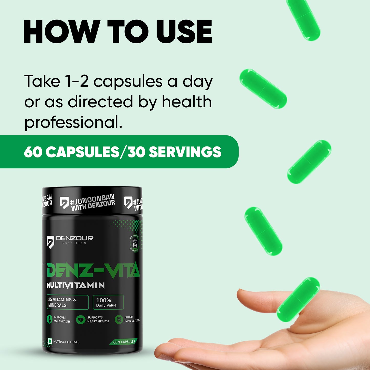 Denz-Vita Multivitamin - 60 Capsules