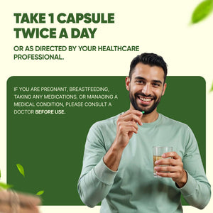 Ashwagandha Capsules - 60 | Organic Extract | Reduces Stress & Anxiety 1000mg
