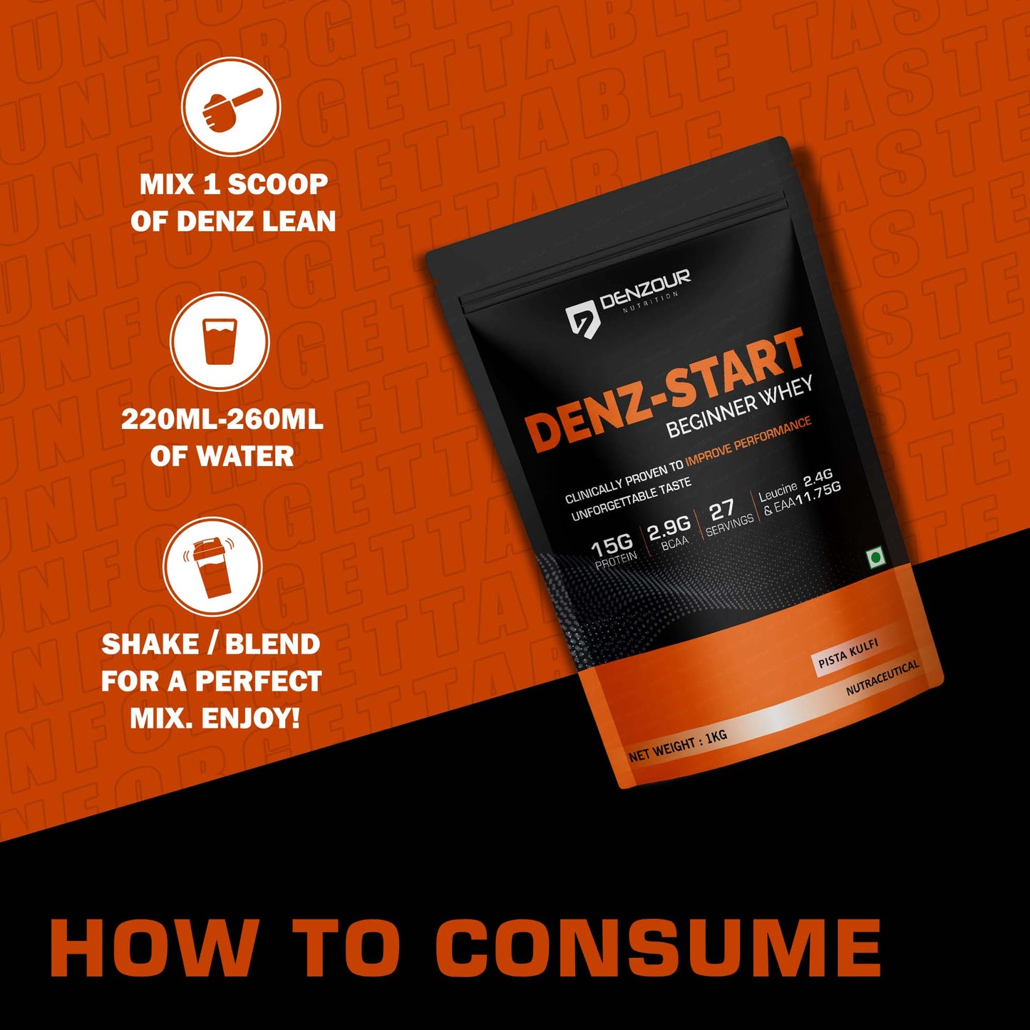 Denz-Start Whey Protein - 15g