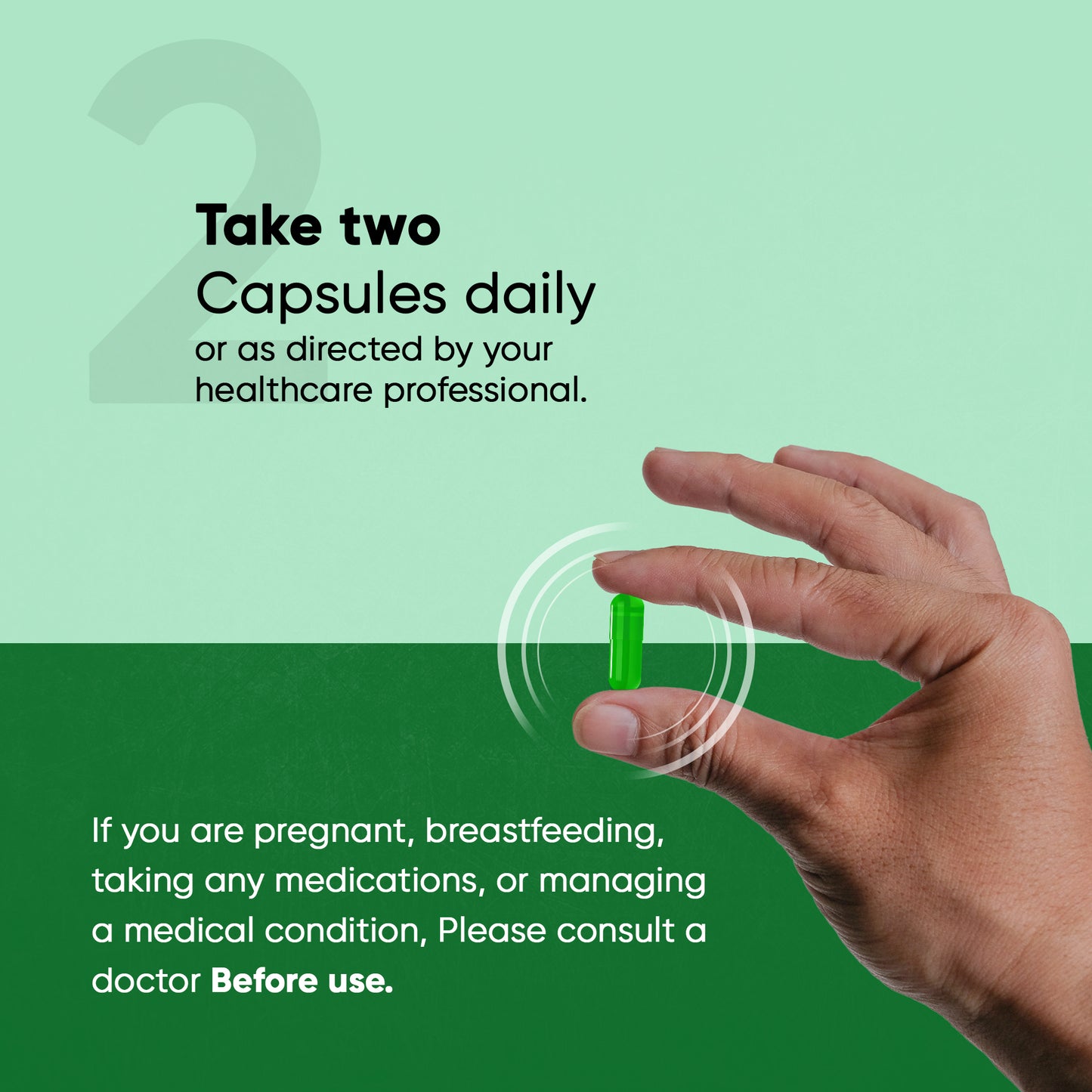 Denzour Nutrition Organic Moringa Capsule - Boost Energy & Immunity (60 Count)