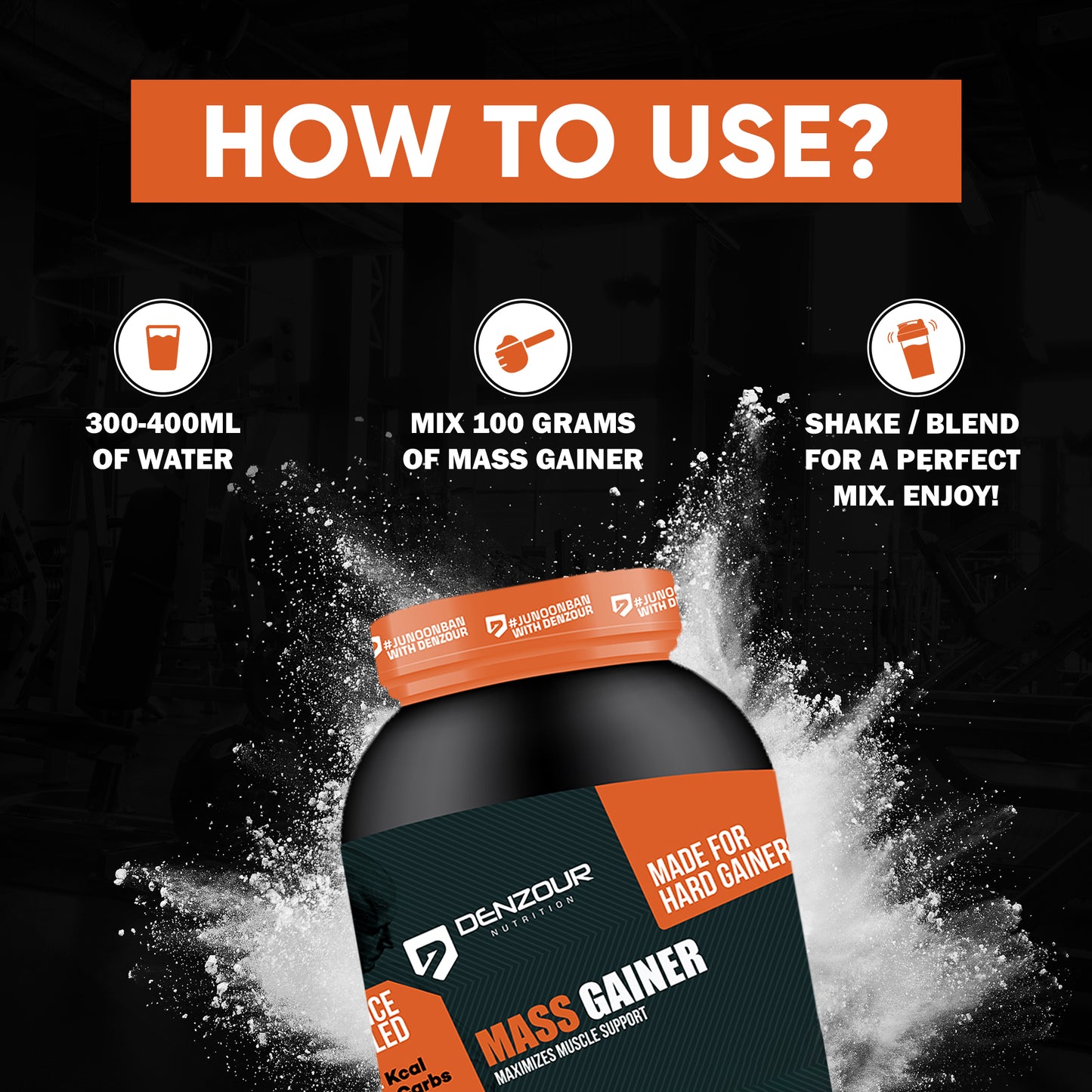 Denzour Mass Gainer - 1Kg