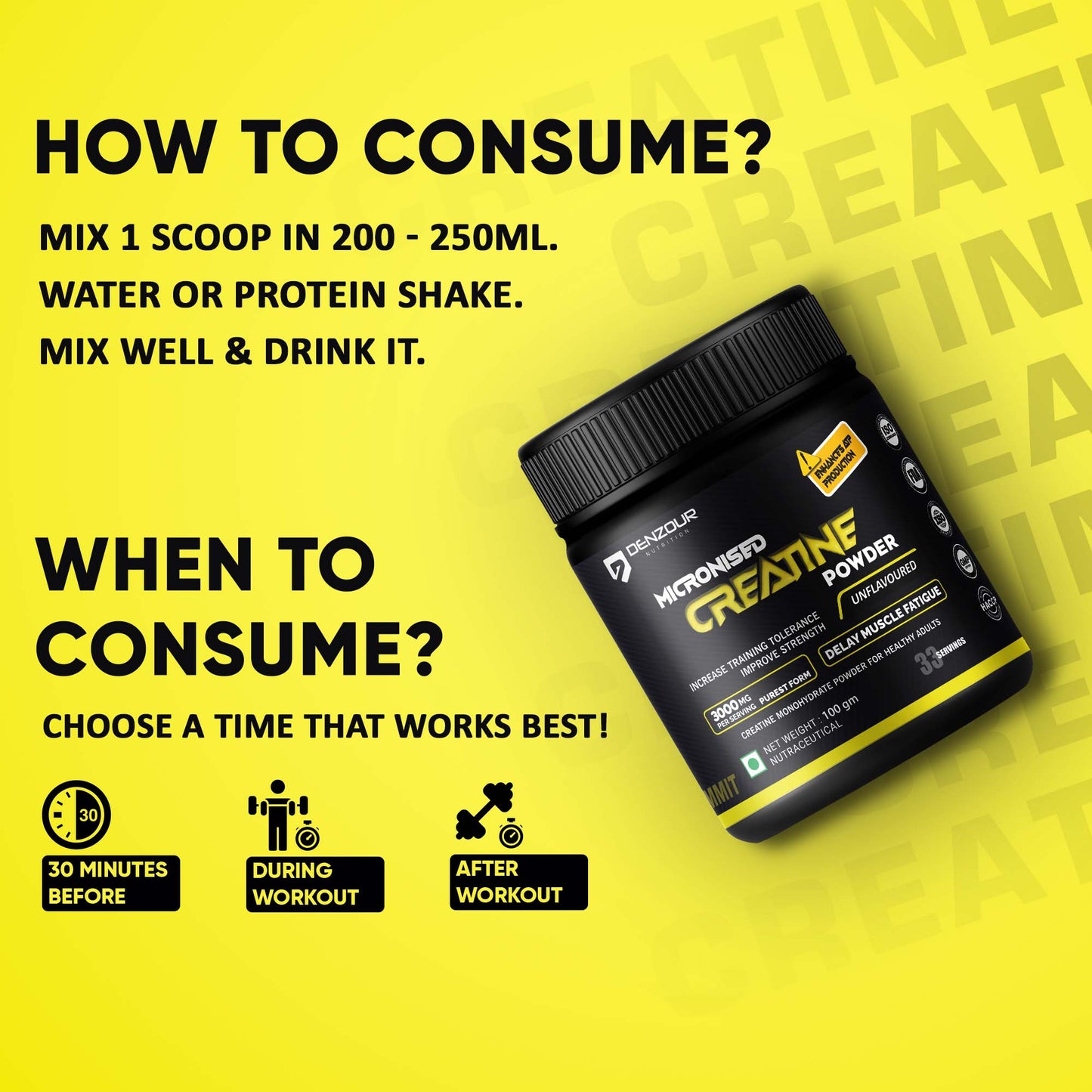 Micronized Creatine Monohydrate - 100g