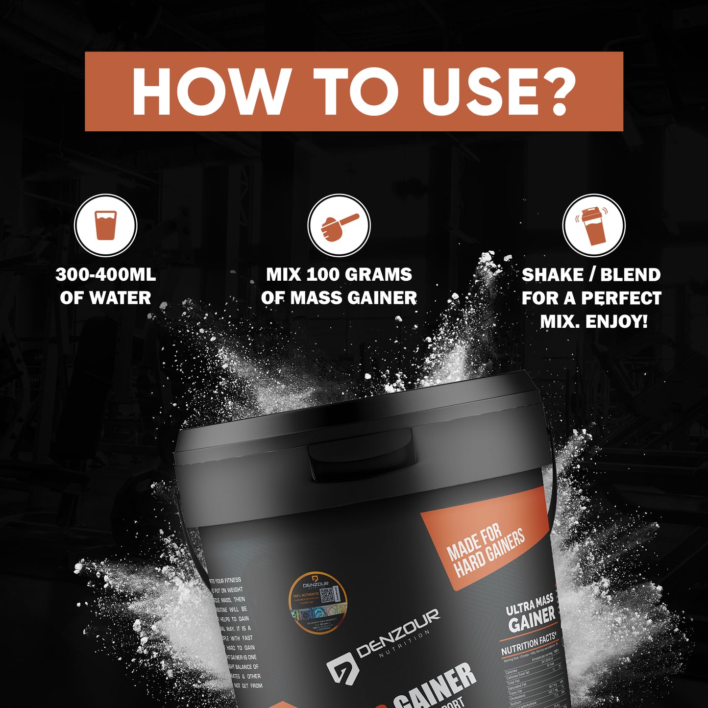 Denzour Mass Gainer - 5Kg