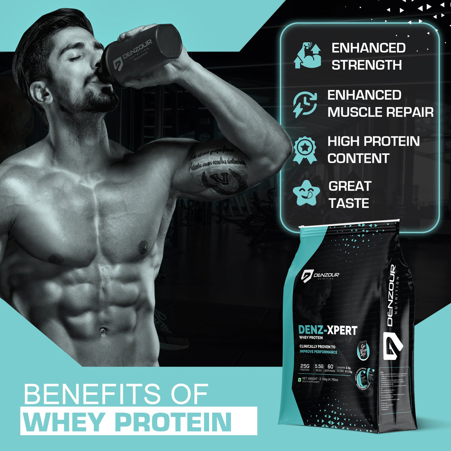 Denz-Xpert Whey Protein - 25G Protein