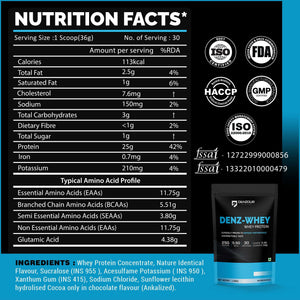 Denz-Whey Whey Protein Nutrition Facts