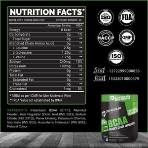 Denzour BCAA Intra-Workout - 300g | BCAA 5000mg & Leucine 2500mg