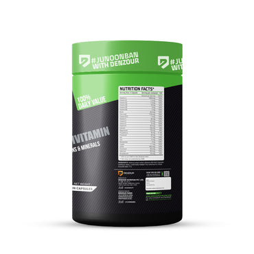 Denzour Multivitamin - 100 Capsules | 25 Vitamins & Minerals