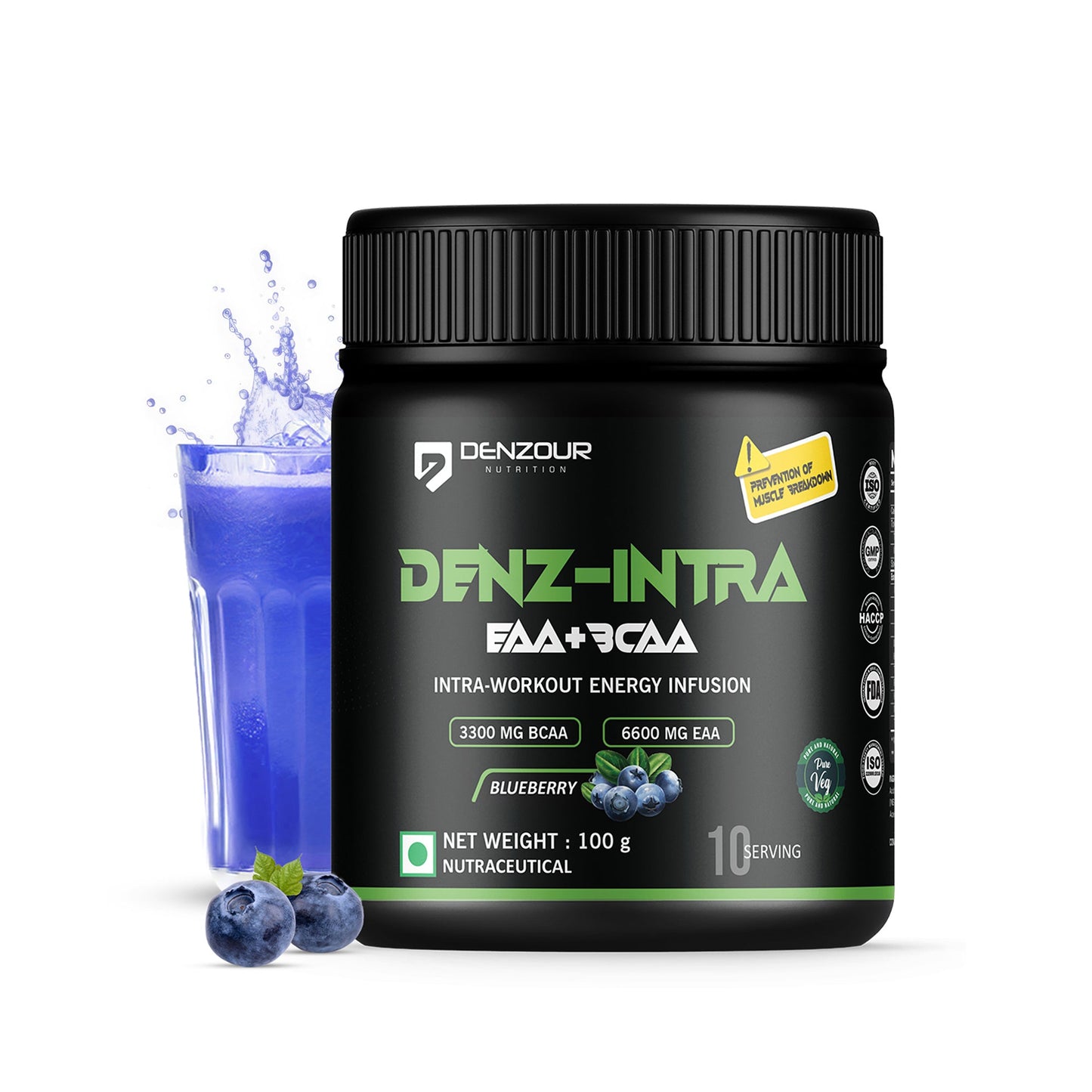 ๐ ๐ Denz-Intra BCAA + EAA Powder | Intra Workout |