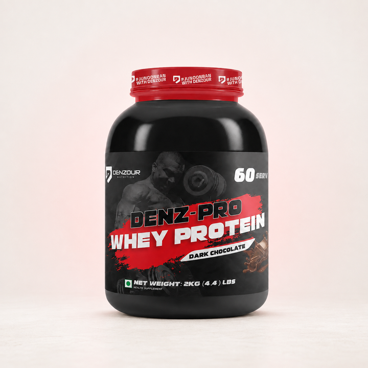 Denz-Pro Whey Protein Powder - 2Kg | Muscle Support | 24g Protein
