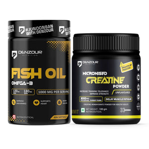 Denzour Omega-3 Fish Oil + Creatine Powder
