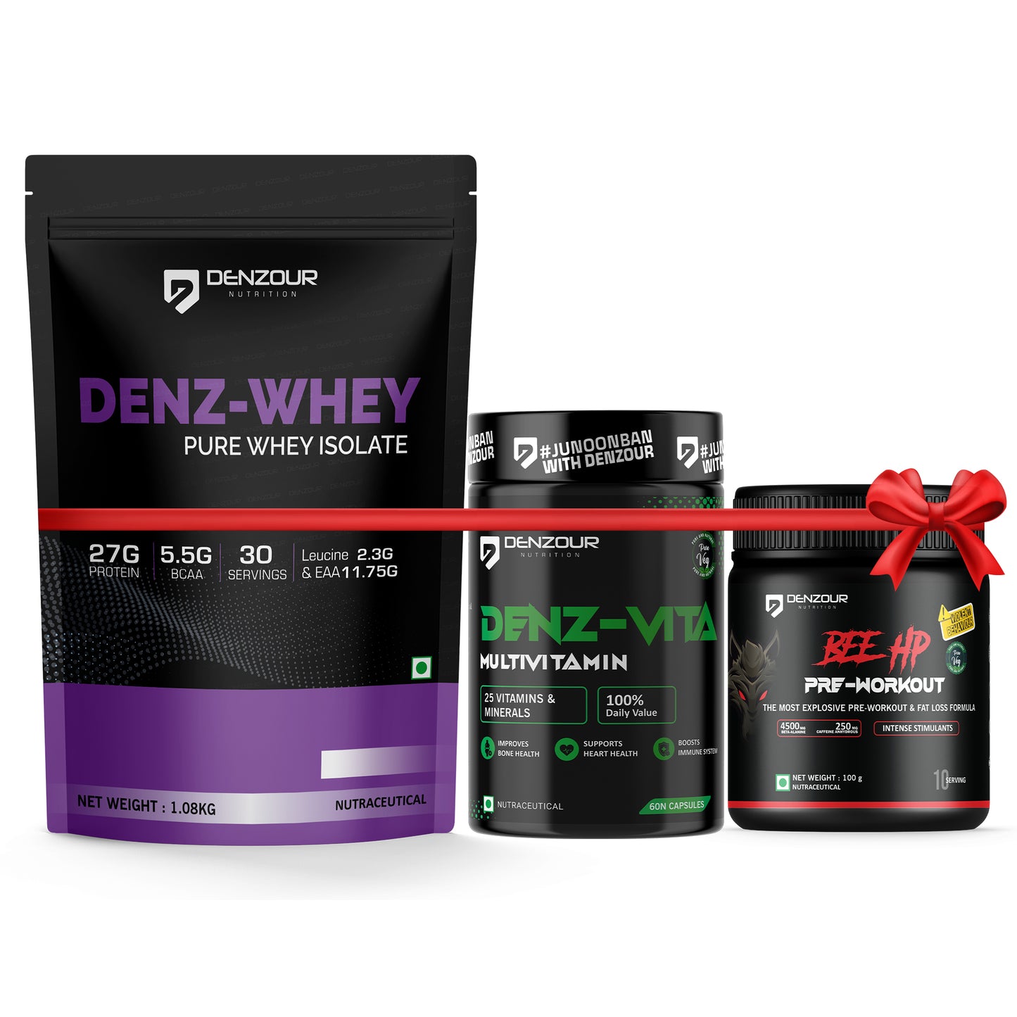 Whey Isolate Protein + Pre Workout + Multivitamin