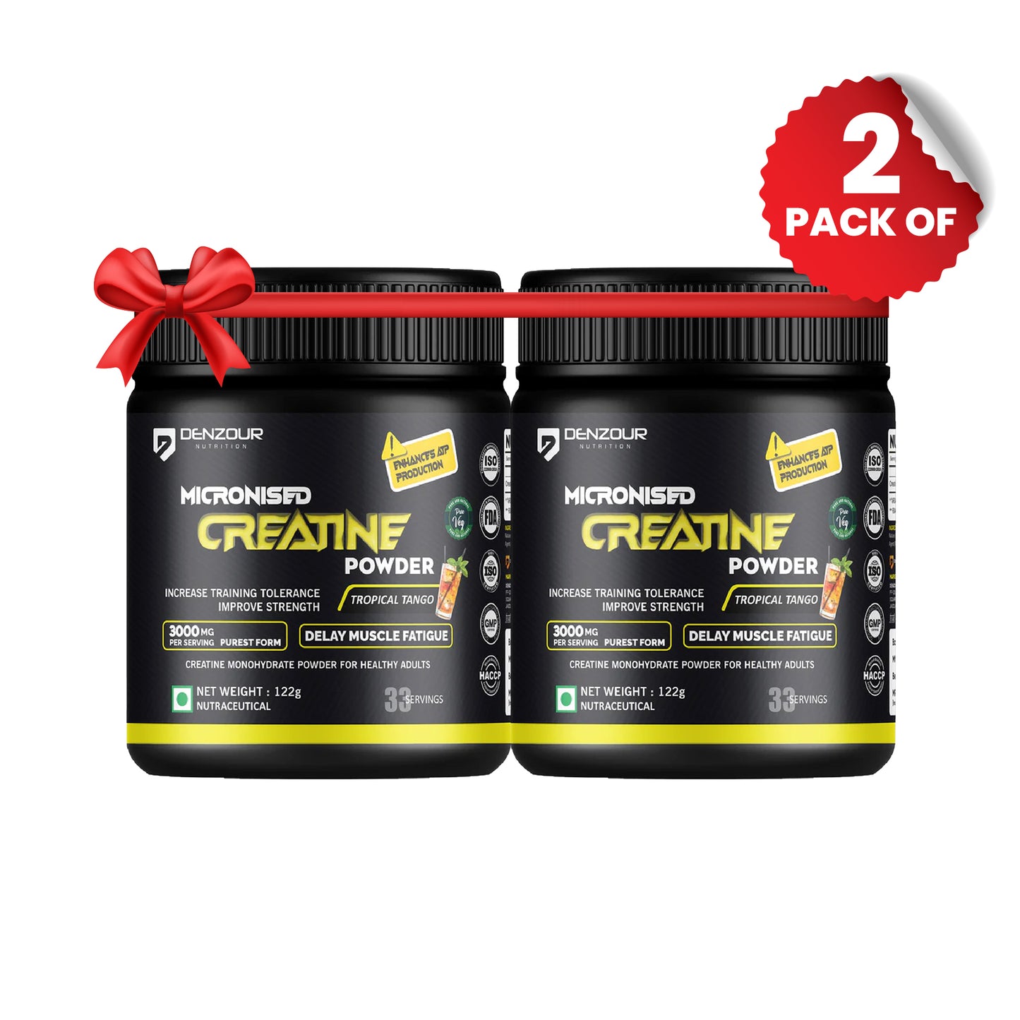 Micronised Creatine Powder 122g | Creatine Monohydrate | 3000mg Per Serving & Purest Form
