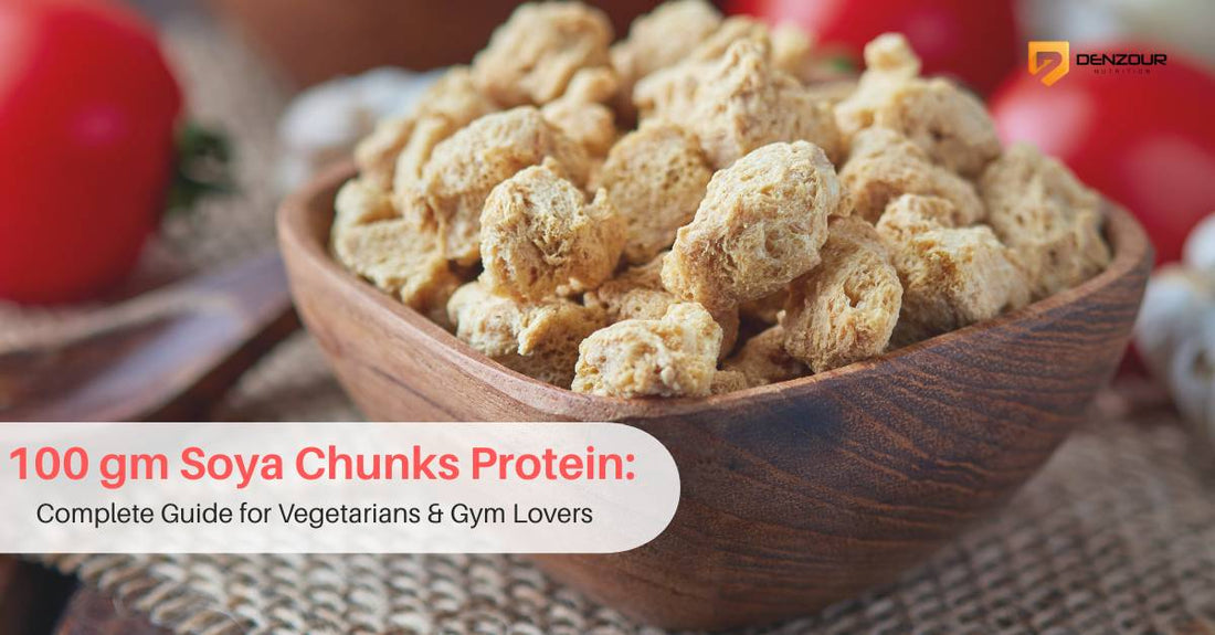 100 gm soya chunks protein