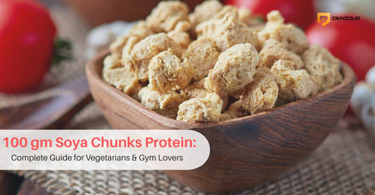 100 gm soya chunks protein