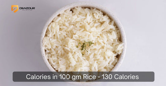Calories in 100 gm Rice - 130 Calories