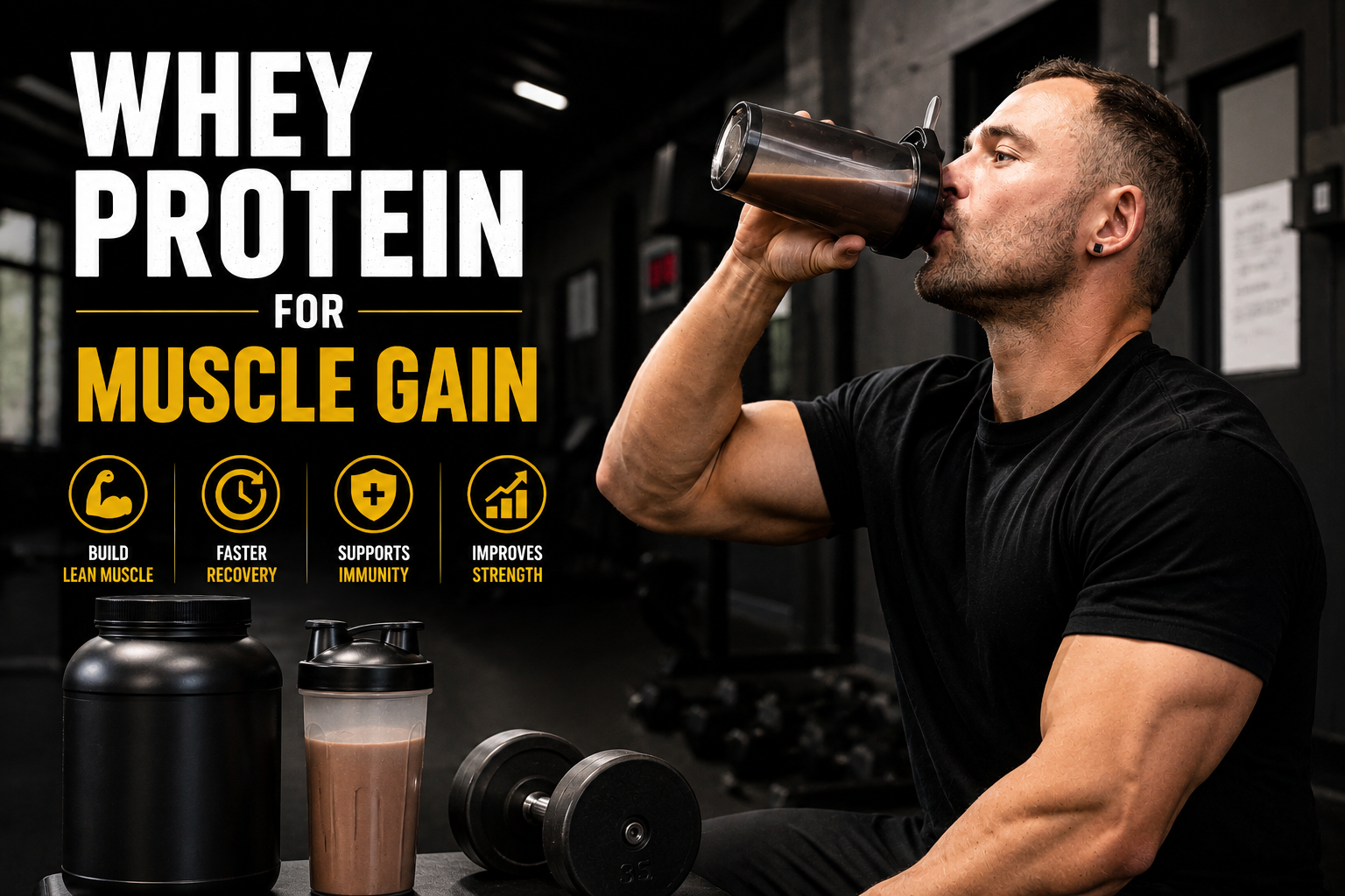 Whey Protein for Muscle Gain