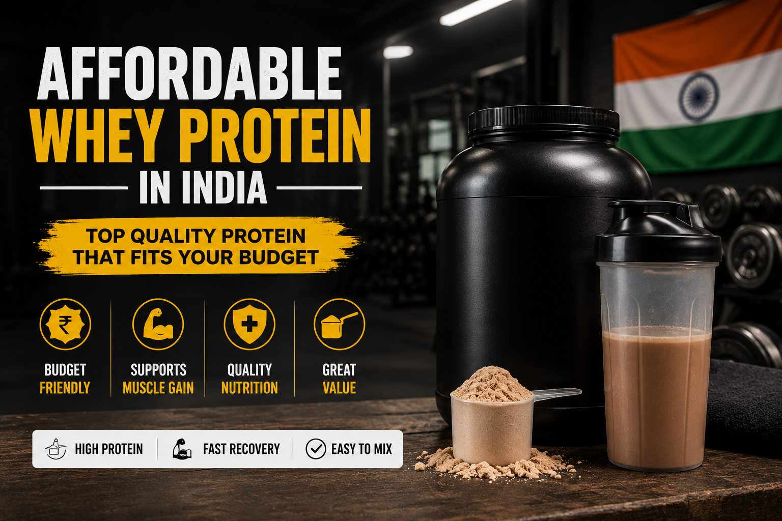Affordable Whey Protein in India