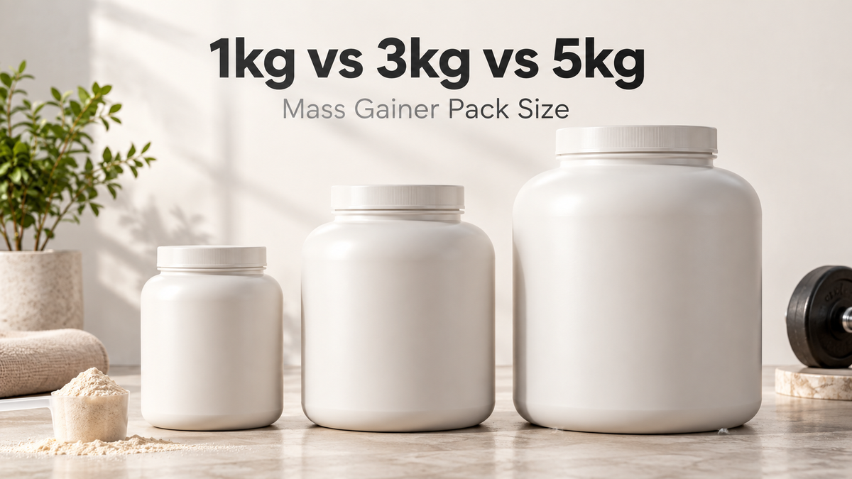 Mass Gainer 1kg vs 3kg vs 5kg: Which Pack Size Should You Choose?
