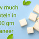 How much protein in 100 gm paneer