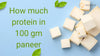 How much protein in 100 gm paneer
