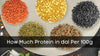 Protein in dal Per 100g