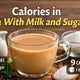 calories in tea with milk and sugar