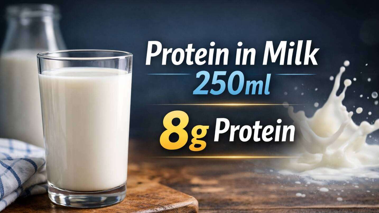 Protein in Milk 250ml - 8g Protein | Types, Benefits, and Nutritional Facts