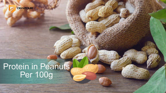 protein in peanuts per 100g