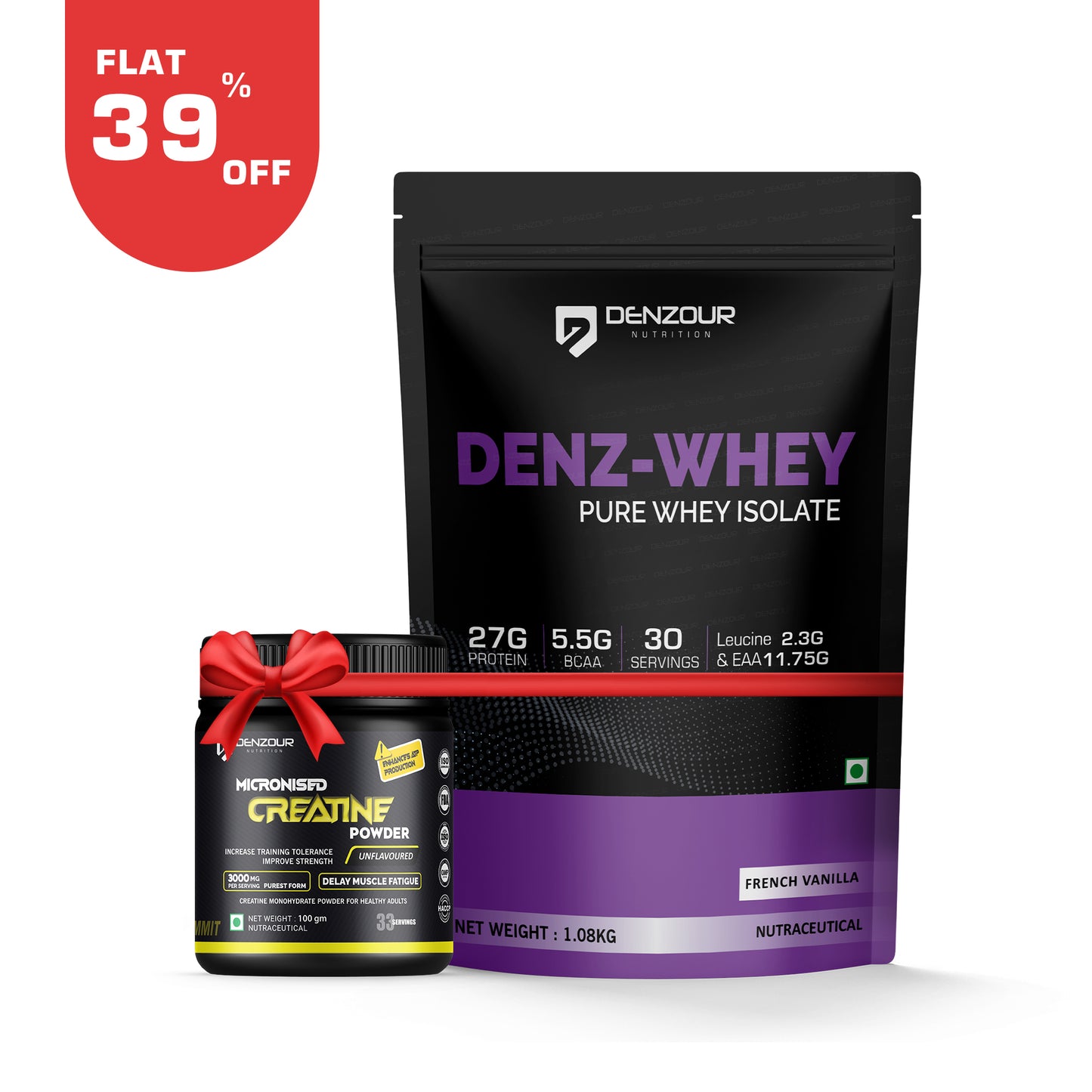 Denzour Nutrition Whey Isolate + Creatine Combo