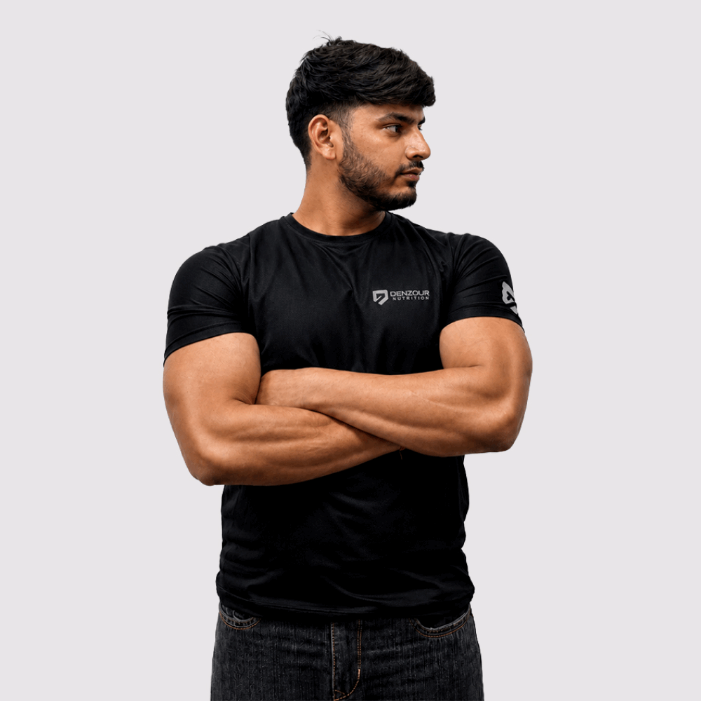 Denzour Nutrition T-Shirt for Gym, Fitness & Daily Lifestyle Wear