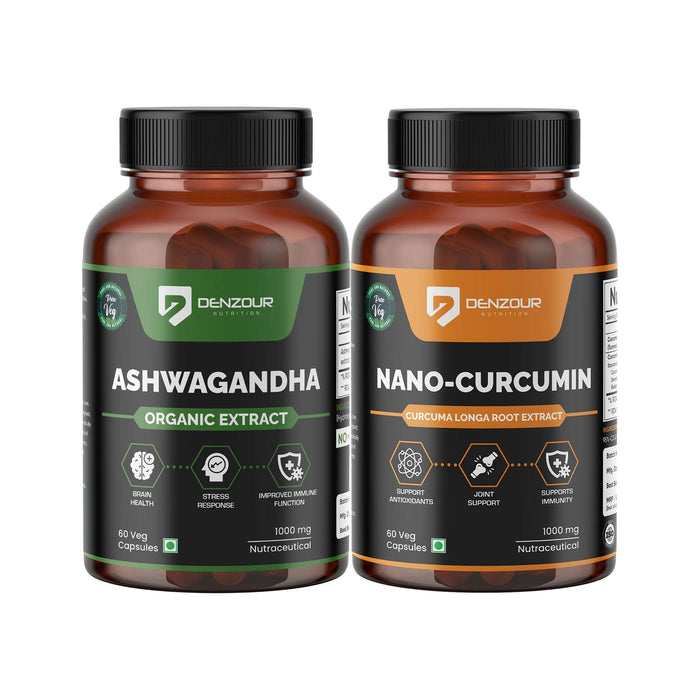 Ashwagandha + Nano Curcumin Capsules Combo