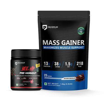 BEE HP Pre Workout + Mass Gainer