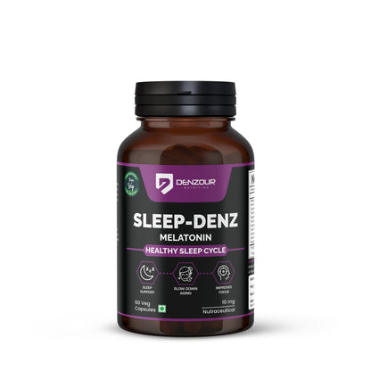 Denzour Nutrition Melatonin 10mg Sleep Aid - 60 Capsules