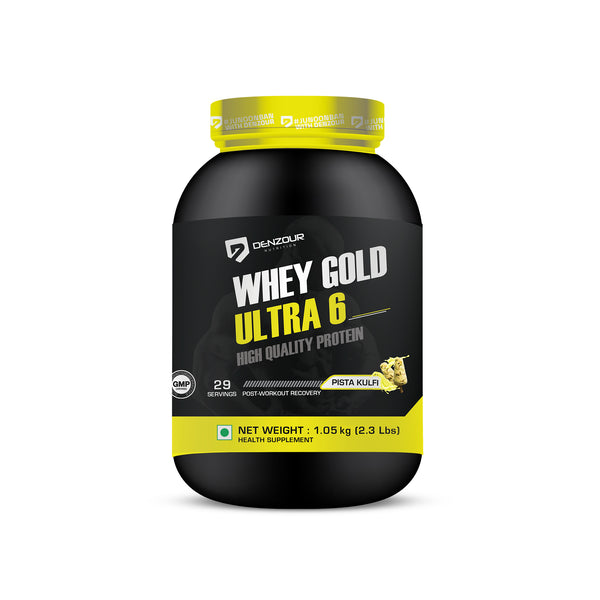 Denzour Nutrition Whey Gold Ultra 6 Whey Protein Powder, 1Kg