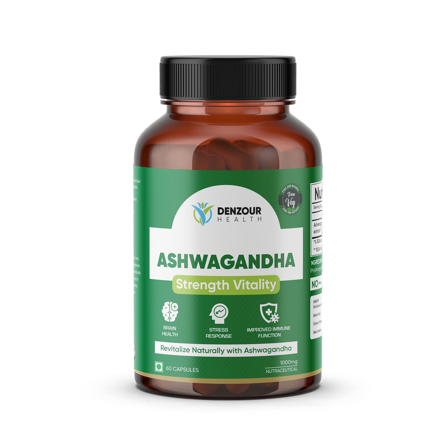 🎁 Denzour Health Ashwagandha - 60 Capsules