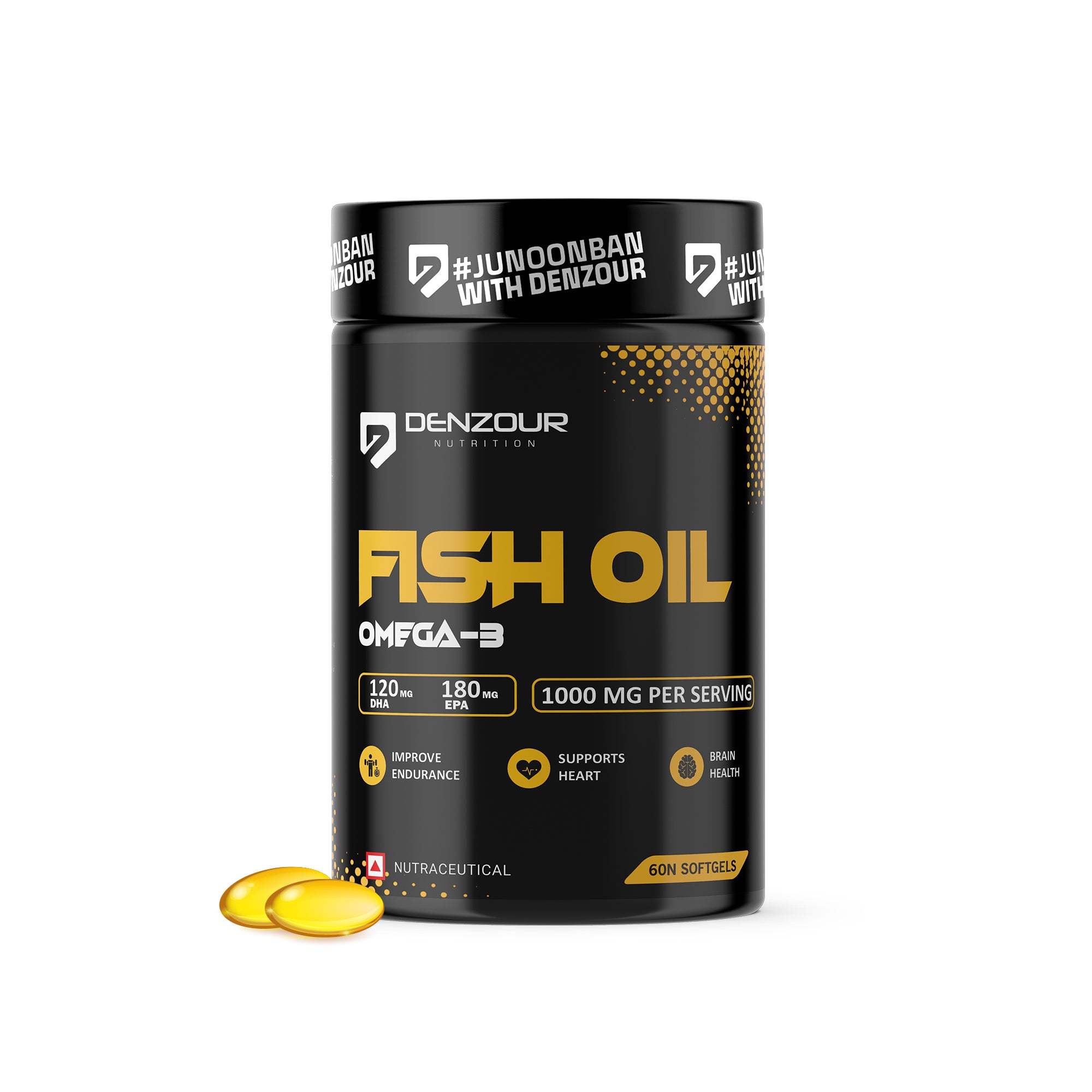 Denzour Omega-3 Fish Oil - 60 Capsules