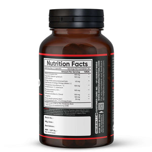 Denz Testo - 60 Capsules | Testosterone Booster | Vegan & Natural, 1000mg