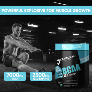 Denzour BCAA-XT - 390g | With Glutamine &  L- Citrulline | 7000mg BCAA & 2500mg Glutamine
