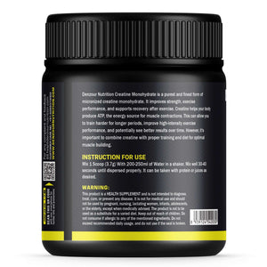 Micronised Creatine Powder 122g | Creatine Monohydrate | 3000mg Per Serving & Purest Form