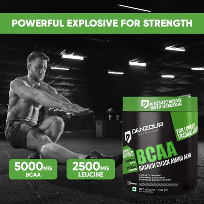 Denzour BCAA Intra-Workout - 300g | BCAA 5000mg & Leucine 2500mg