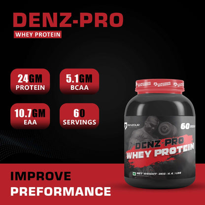 Denz-Pro Whey Protein 2Kg with BCAA & EAA
