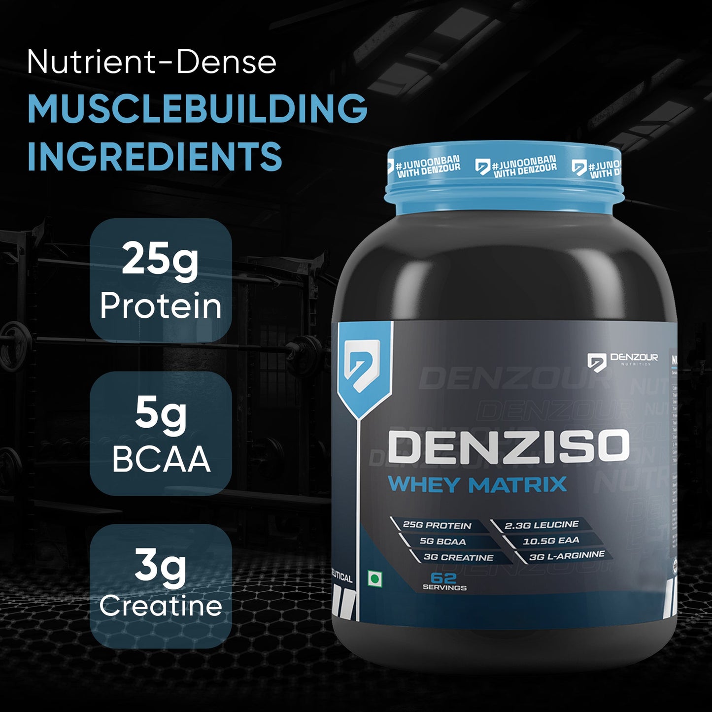 Denziso Whey Matrix Protein Powder | Supports Muscle Growth & Weight Gain