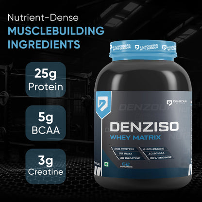 Denziso Whey Matrix Protein Powder | Supports Muscle Growth & Weight Gain